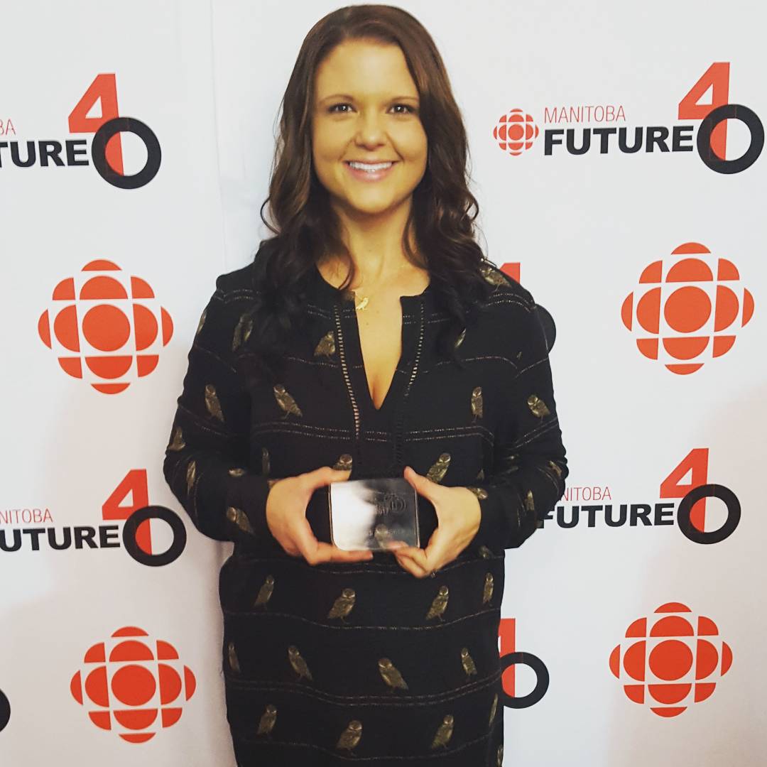 Alexandra Froese at Manitoba CBC Future 40 event
